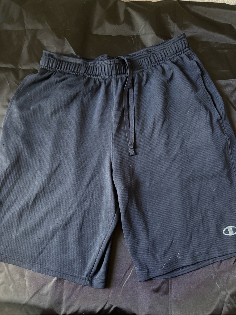 Champion Men's Dark Navy Athletic Shorts with Drawstring